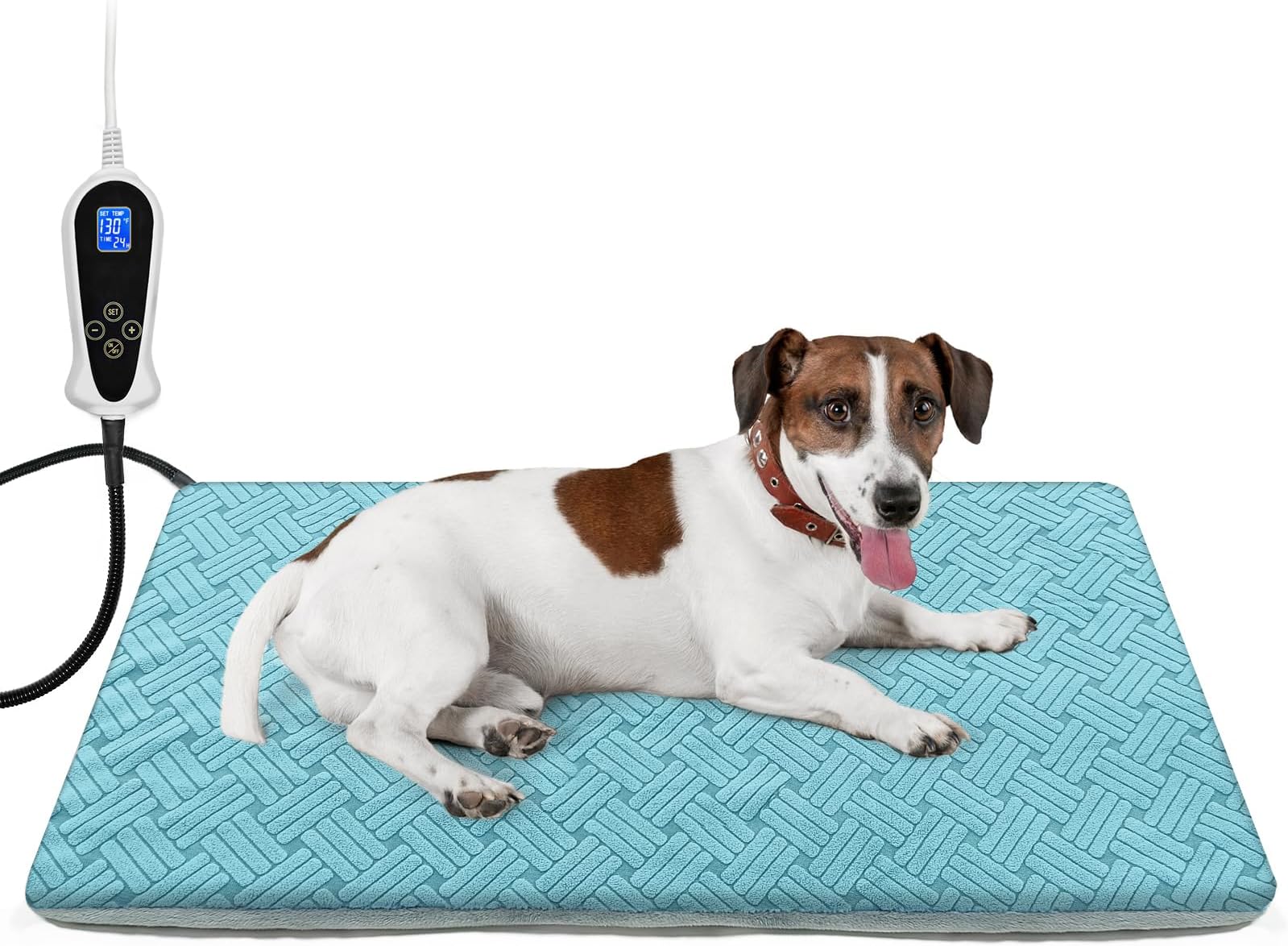 GOLOPET Pet Heating Pad - 28x18 Inch Waterproof Warming Mat With Adjustable Thermostat (Without Cover)