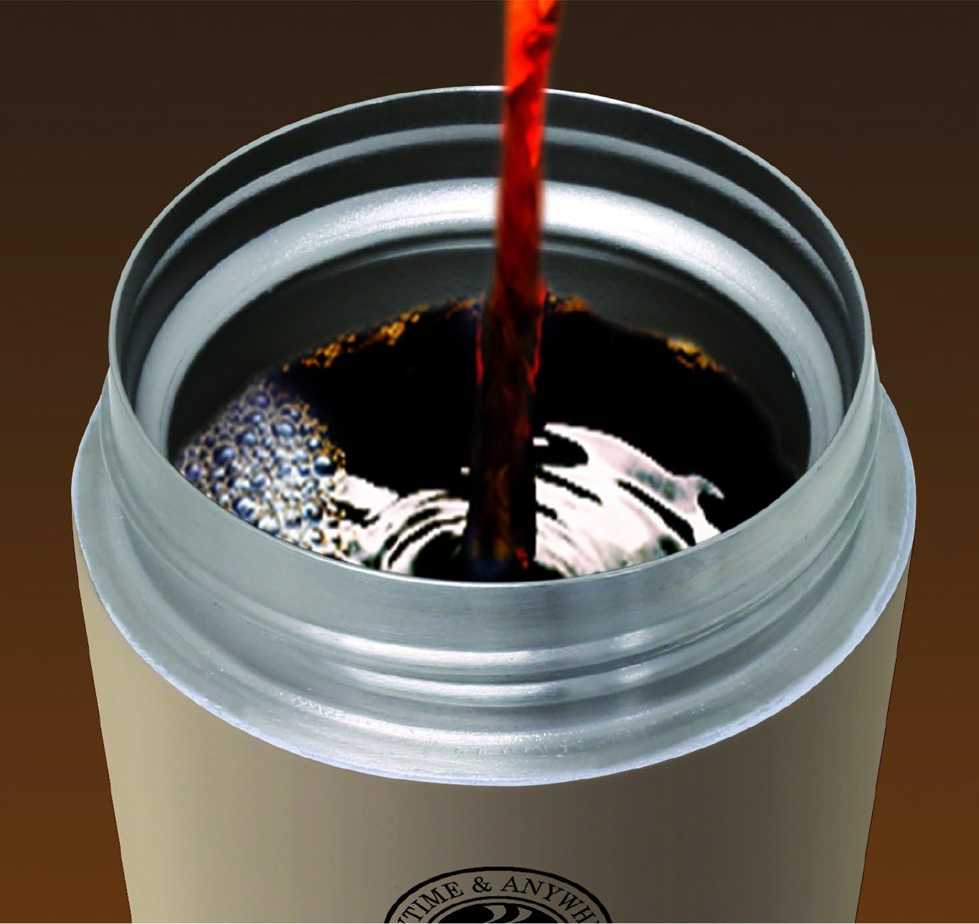 Asvel Stainless Steel Vacuum Insulated Portable Tumbler, 12.5 fl oz (370