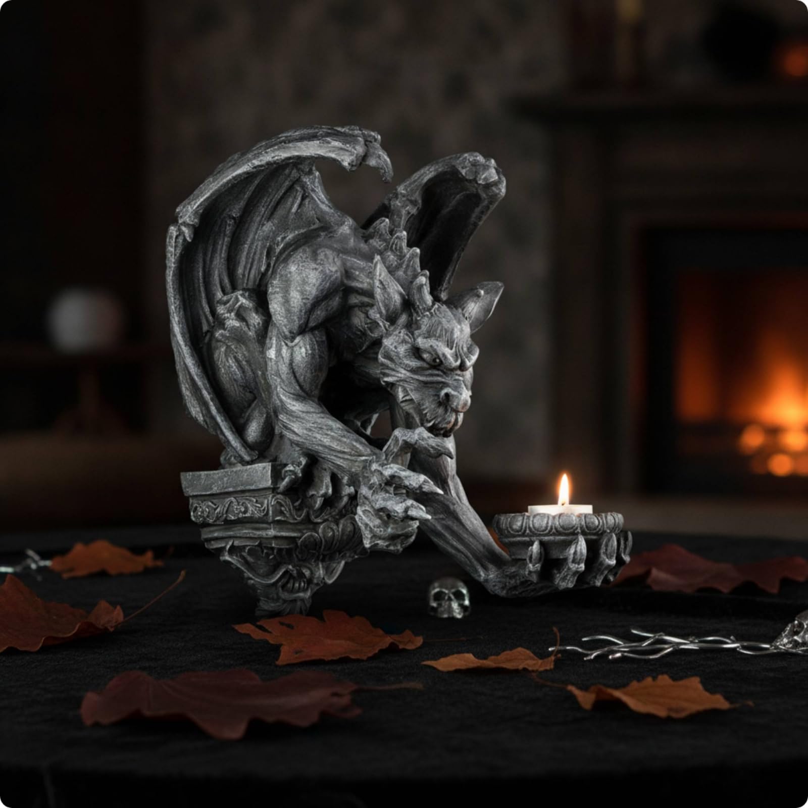 Wandkerzenhalter Skulptural Wandkerzenständer Stabil Wanddeko für Themenparty