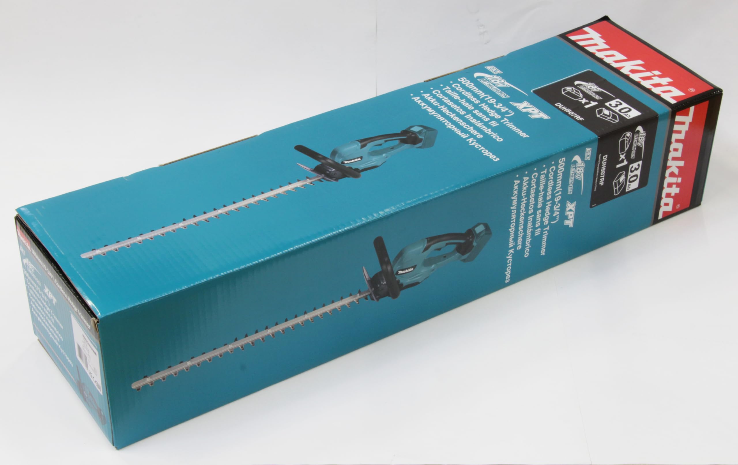 Makita DUH507RF - Cortasetos con batería (50 cm, 18 V, 3,0 Ah, 1 batería y Cargador)