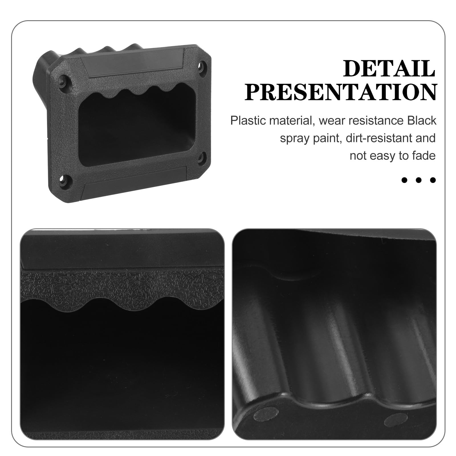 Lot de 8 Poignées Latérales en Plastique Noir pour Haut-Parleur 128X89 MM Poignées de Transport Robustes et Faciles à Saisir Remplacement pour Boîtier D’Enceinte Professionnel