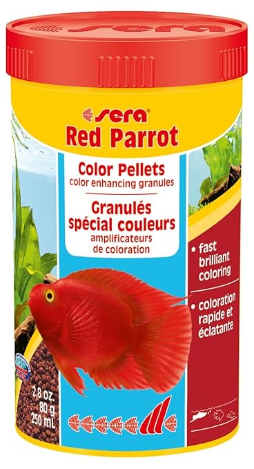Sera Red Parrot Color Enhancing Granules (250 ml (80 g / 2.8 oz.))