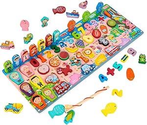 Amazon.com: Toddler Montessori Toys Teaches Number, Counting, Math ...