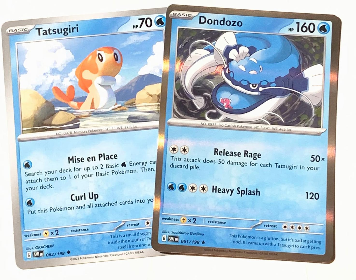 Dondozo & Tatsugiri - 061/198 - Scarlet & Violet - Pokemon 2 Card Lot