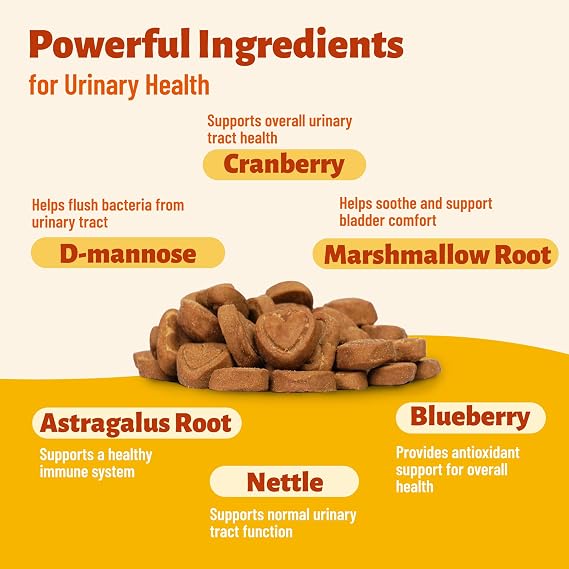 MUITIBITES Urinary Tract Supplement for Dogs - for Bladder Control - 220g