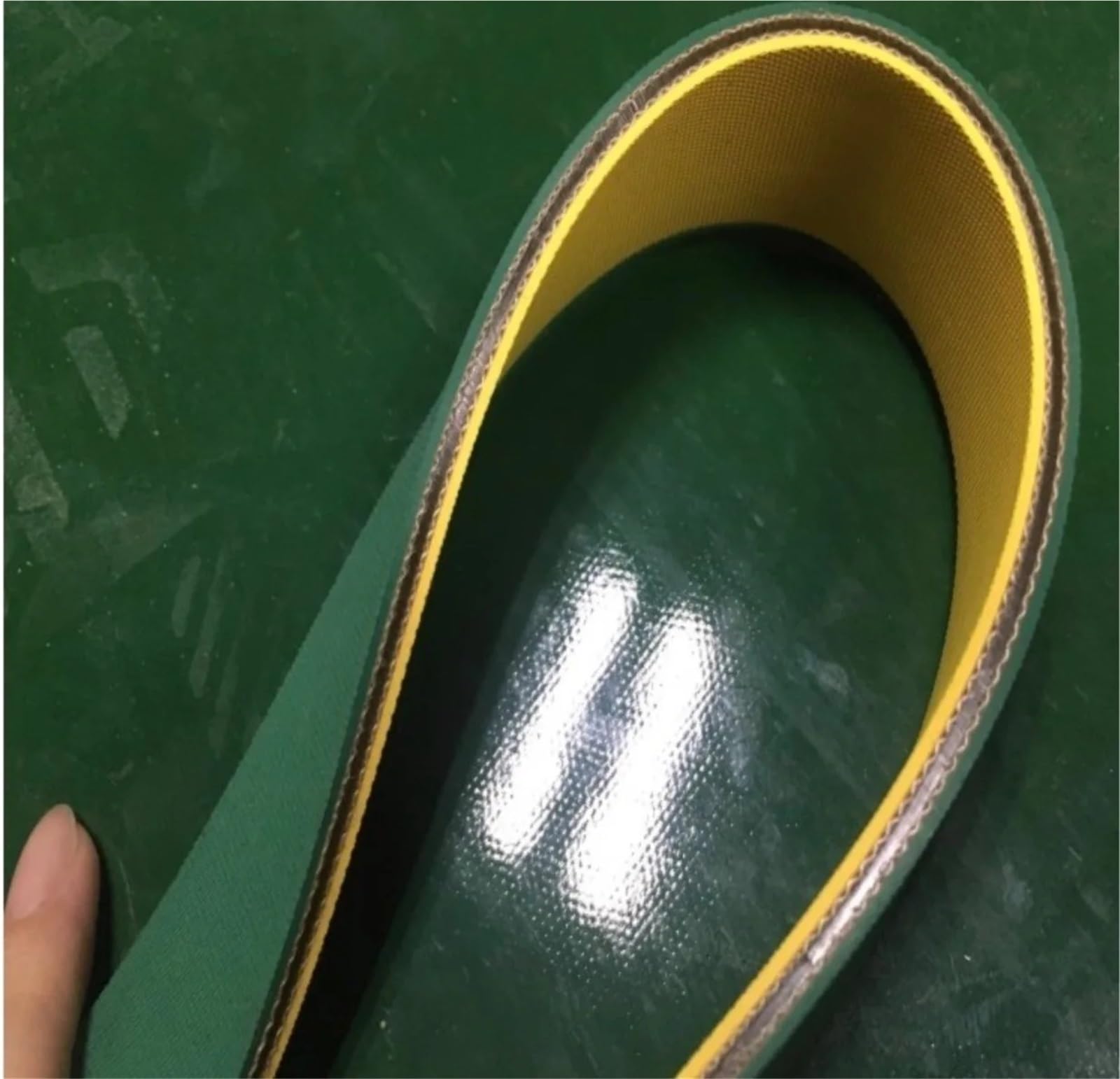 Courroie de Transmission Plate en Nylon Jaune Vert, 1 pièce, périmètre de 850 à 2100 mm, épaisseur de 3 mm(1380x40x3mm)