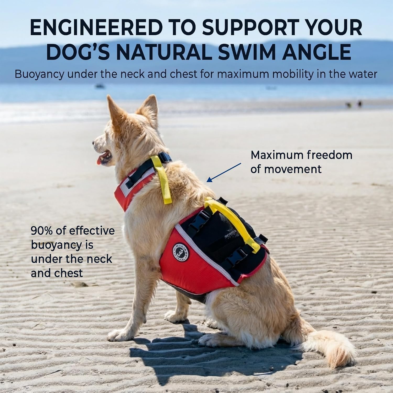 Underdog Schwimmweste für Hunde (S)