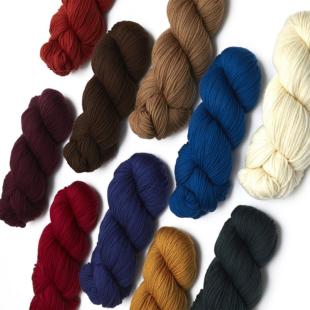Alpaca Warehouse Meriwash - 100% przędza z wełny merynosów Superwash, 100 gramów, waga Hank DK, pochodząca bezpośrednio z Peru, niebiańsko miękka i idealna do robienia na drutach i szydełkowania