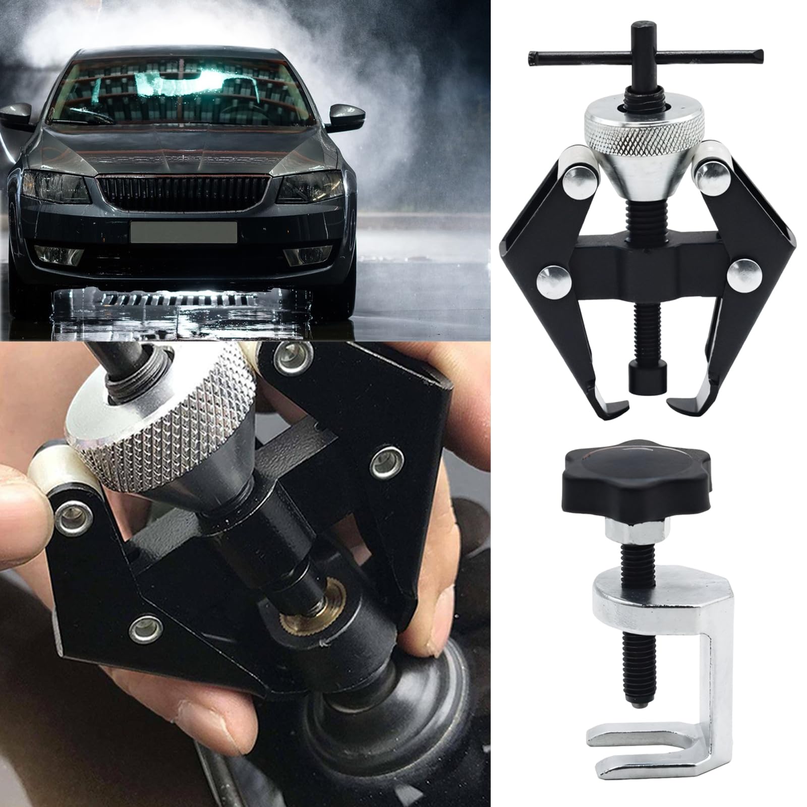 3 Pezzi Estrattore Tergicristallo Auto, Universale per Braccio del Tergicristallo, Estrattore Cuscinetti Regolabile 9-30mm Adatto per Il Settore Automobilistico Attrezzi Tergicristalli