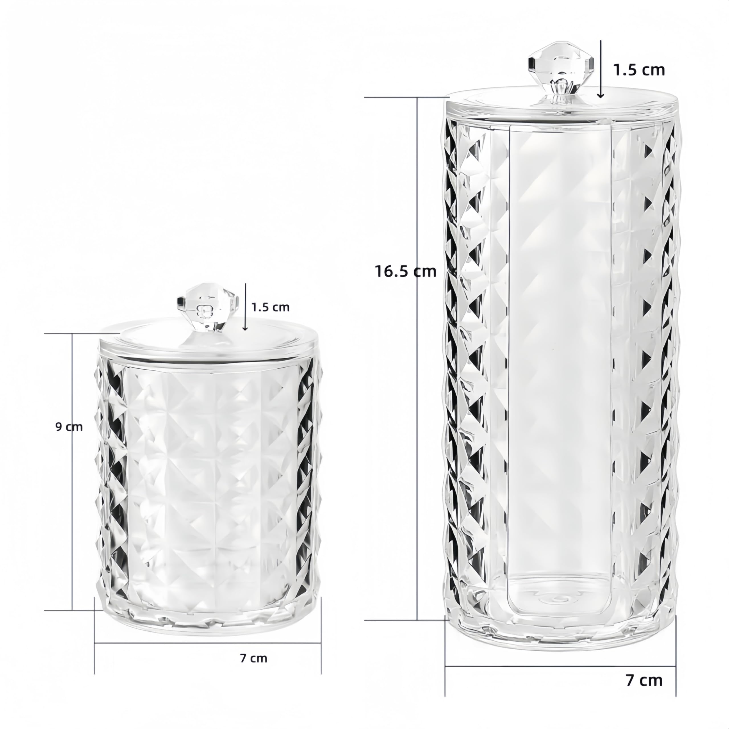 Dispensador Algodones Desmaquillantes, Caja Bastoncillos Oidos, Dispensador Discos Desmaquillantes, Cajas Hisopos Algodón Tocador