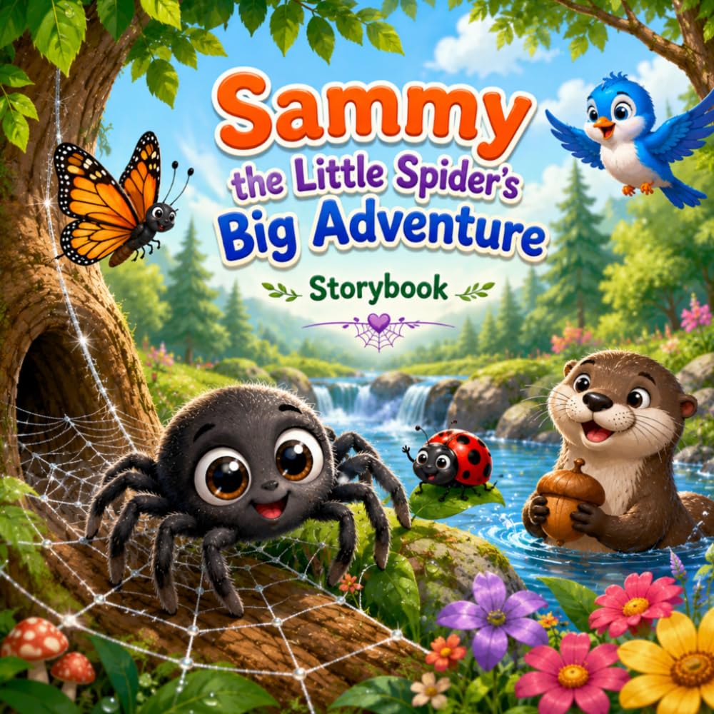 Sammy the Little Spider's Big Adventure: Cute Storybook
