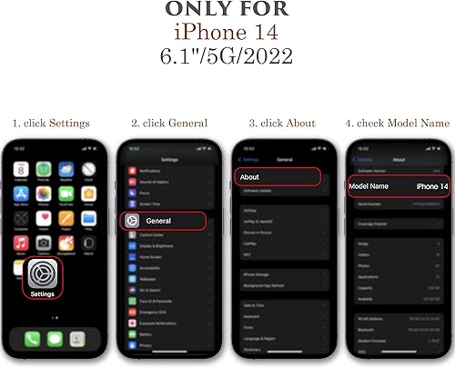 Miniatura 2 de LOHASIC Funda de teléfono para iPhone 14, funda retro vintage de piel sintética para hombres y mujeres, agarre antideslizante, resistente a los