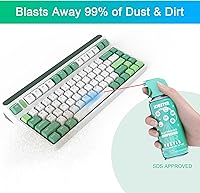 Vista 2 de Aire Comprimido en Lata para Computadora - iDuster Limpiador Electrónico Desechable para Teclado, 2 Piezas (3.5oz)
