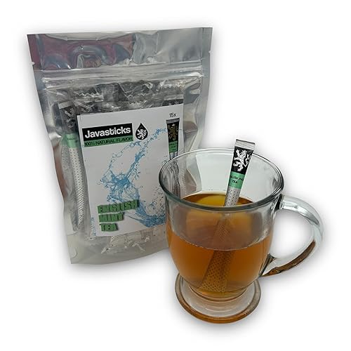Té de menta inglesa té de menta inglesa 100 crudo té de hierbas de menta real palitos de té sin sabores artificiales fácil de usar no necesita
