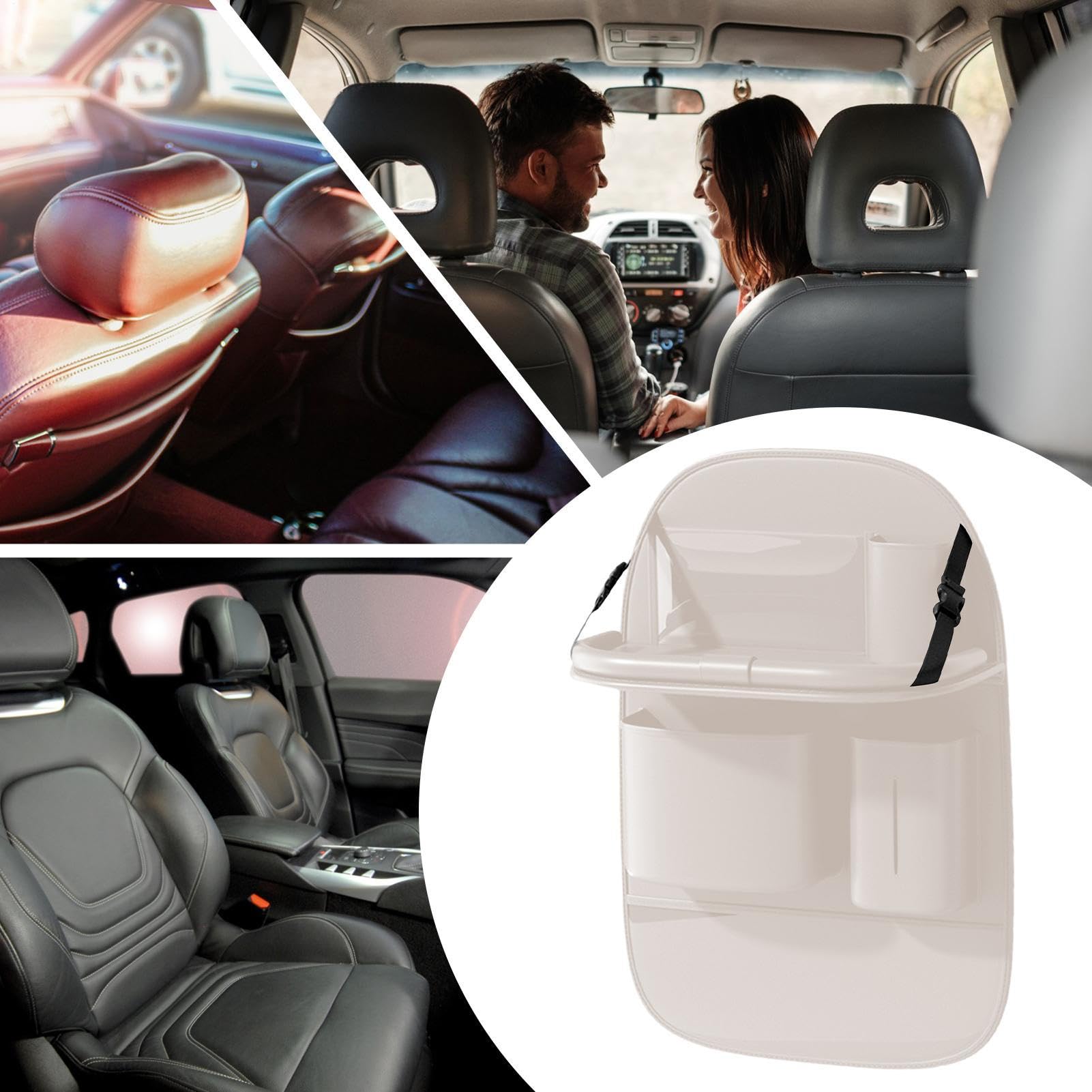 Organizzatore per Sedile Posteriore Auto Portafazzoletti in Pelle PU per | Organizzatore Multifunzionale Per Schienale Auto per Furgone Camion SUV Veicolo Bambini Viaggio Strada