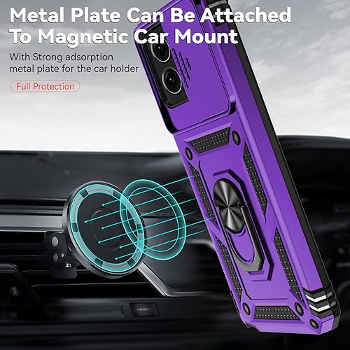 Miniatura 3 de Funda para Moto G Stylus 5G 2023 con cubierta deslizante para cámara y protector de pantalla HD prueba de caídas de grado militar Funda protectora