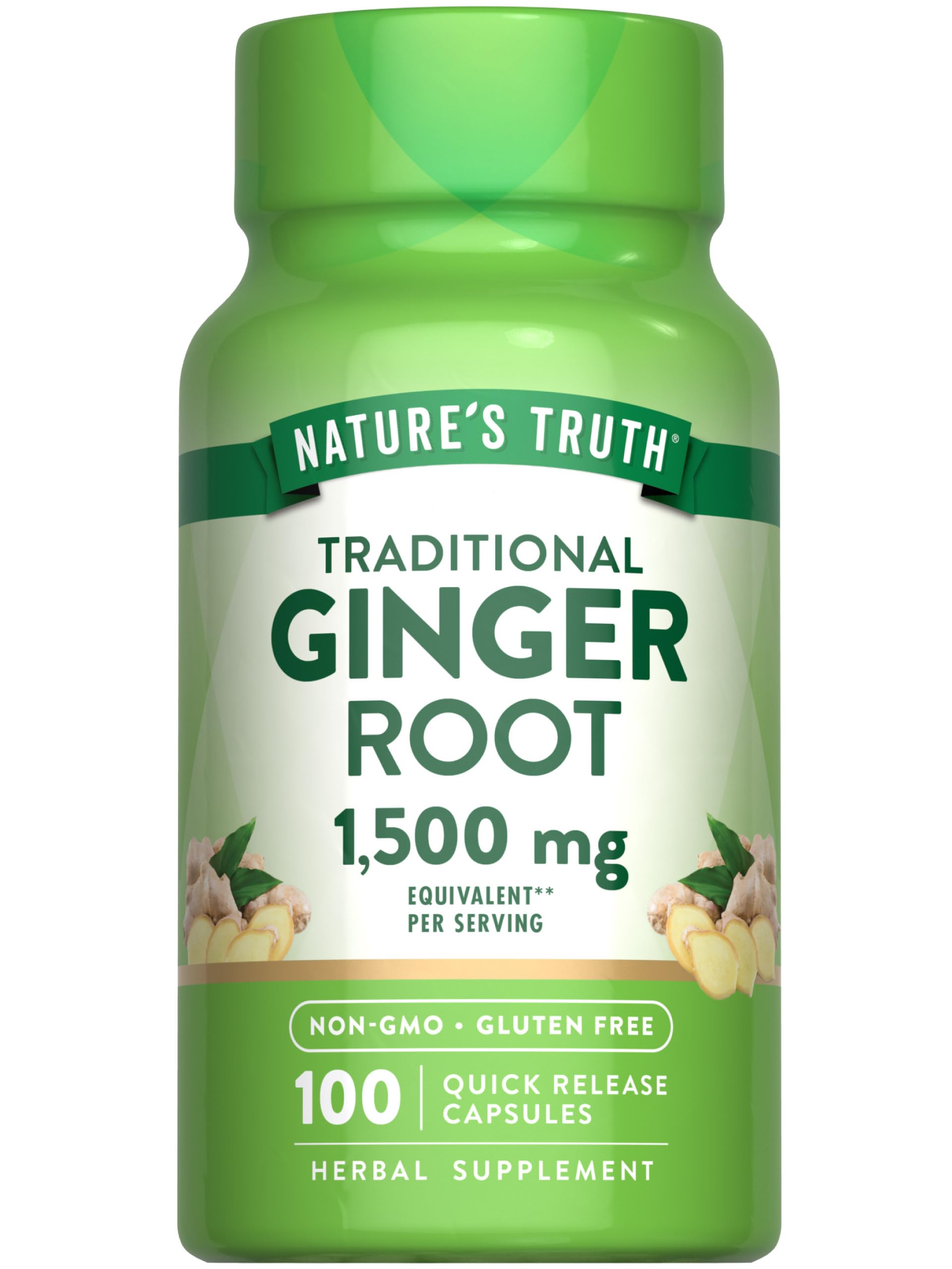 Nature's Truth Ginger Root 550 mg 100 Capsules
