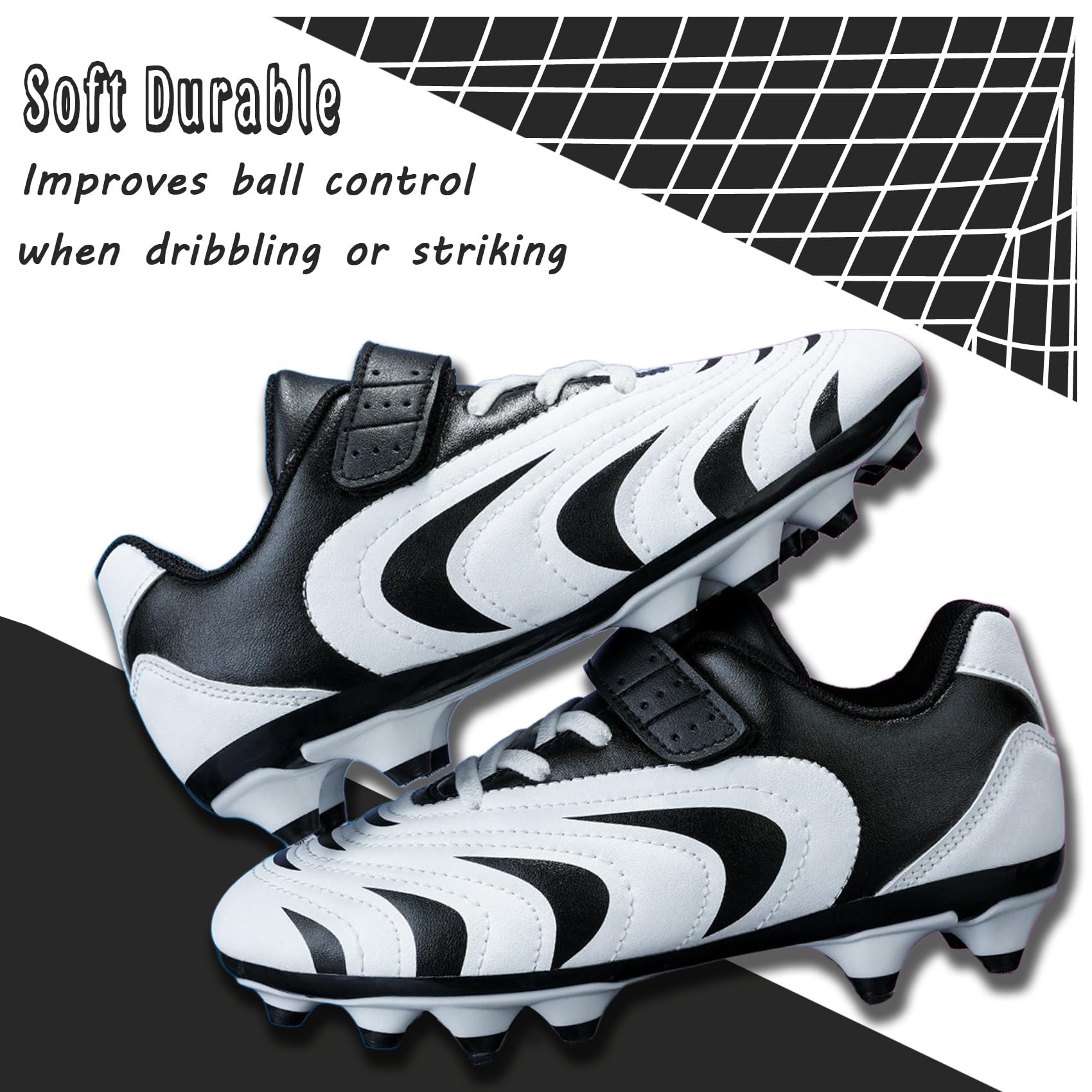 Bambini Scarpe da Calcio Ragazzi Ragazzo Professionali Tacchetti All'aperto Sportivo attività Scarpe per Allenamento Bambino Adolescenti Scarpe da Calcetto