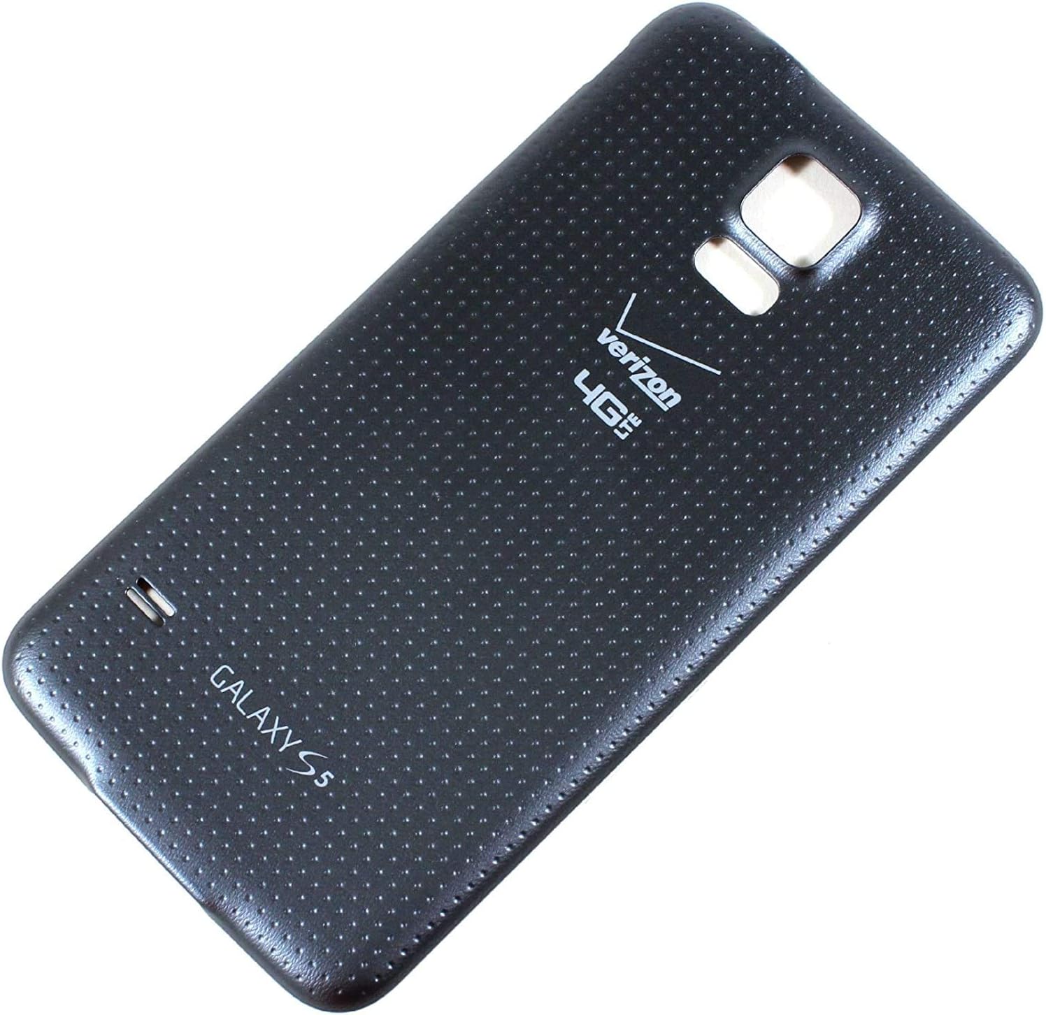 OEM Samsung Galaxy S5 SM-G900 Battery Door Back Cover Replacement - Charcoal Black (Samsung Logo)