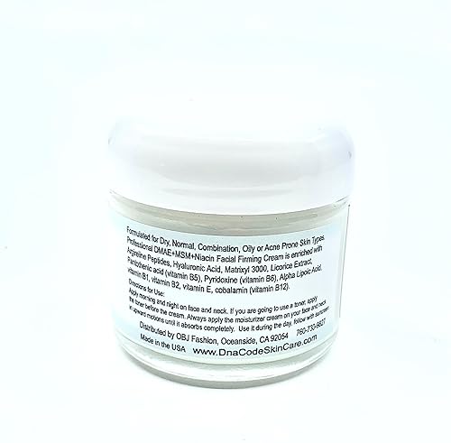 Miniatura 3 de Crema reafirmante sin aceite-DMAE+MSM+niacina, ácido hialurónico 100% puro, Argireline, Matrixyl 3000