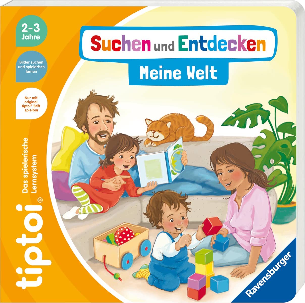 Ravensburger tiptoi Set, suchen und Entdecken - Meine Welt (książka dla dzieci) + 00110 tiptoi Der Stift, zabawka edukacyjna dla dzieci