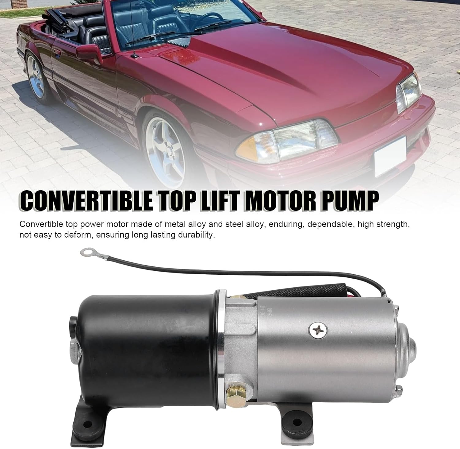 Convertible Top Lift Motor Pump PTM 2 Strong Structure Metal Alloy Hydraulic Roof Pump