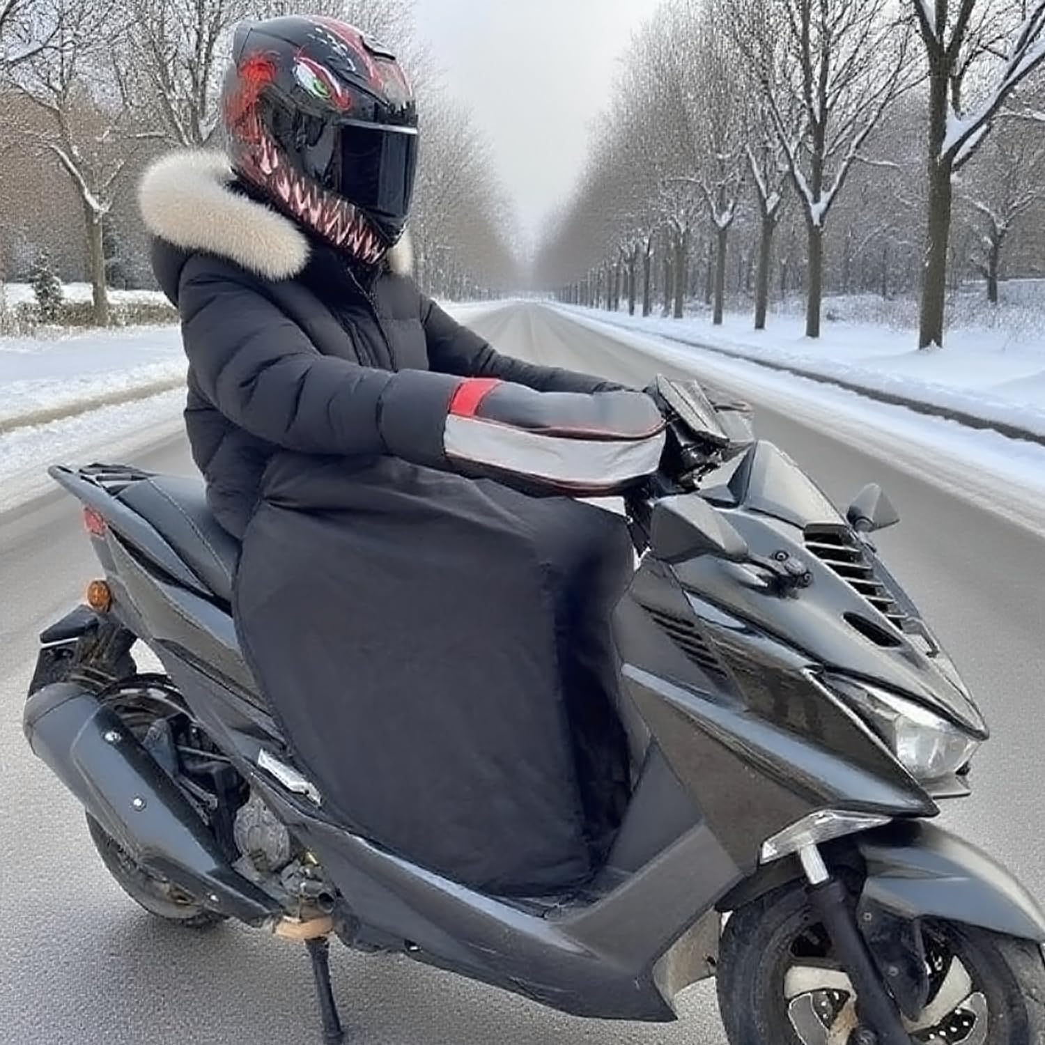 Coprigambe Scooter Universale, Copri Gambe per Moto Coperta Scooter Copertura Antivento Impermeabile e Calda per Protezioni Gambe Moto, Grembiule di Protezione delle Gambe del Motociclo