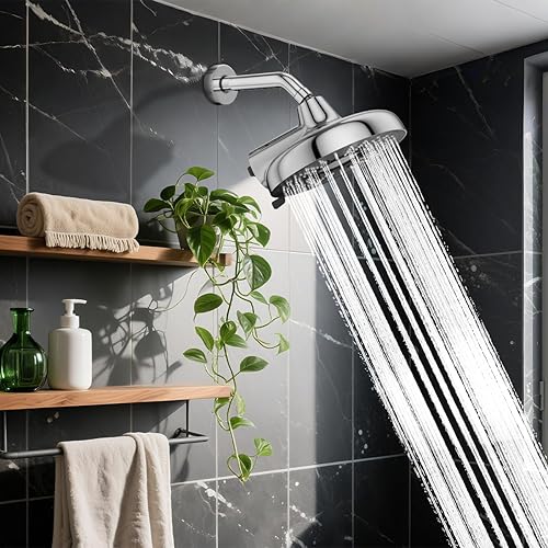 Miniatura 7 de SR SUN RISE Juego de cabezal de ducha de alta presión de 8 pulgadas, con 2 cartuchos de filtro de cambio rápido, filtro de ducha de 18 etapas,