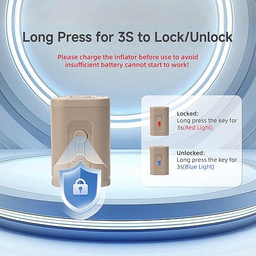 Miniatura 2 de Mini bomba de aire eléctrica portátil para inflables, 5 boquillas universales, inflador recargable, inflador rápido, desinfla flotadores de piscina,