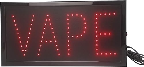 FixtureDisplays® Vape LED Sign Store Window Hanging para la venta Publicidad comercial 15144
