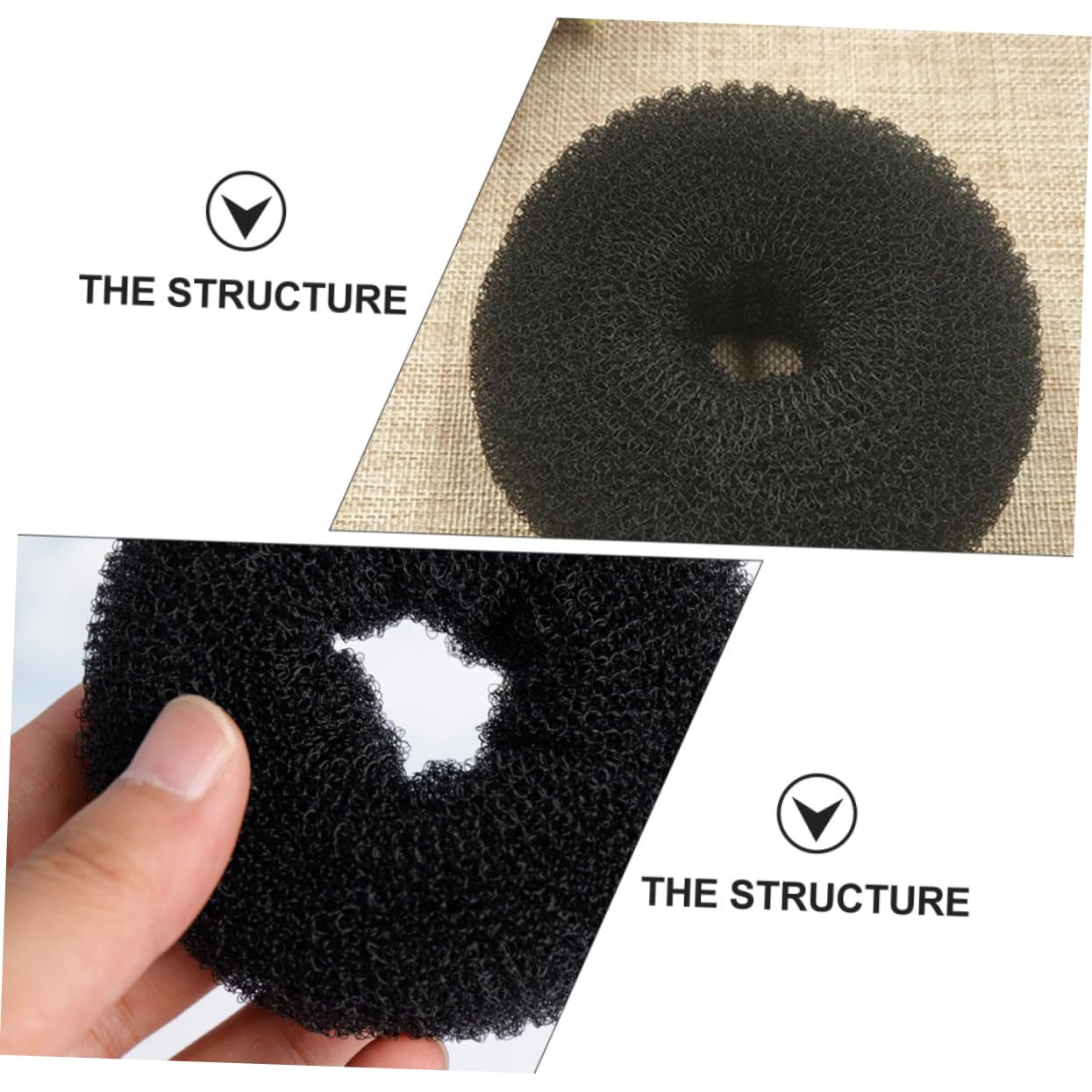 Beavorty Juego De 3 Donas Para Moños Herramienta Invisible Para Peinar El Cabello Falso Kit Para Hacer Moños 15 Unidades X 3