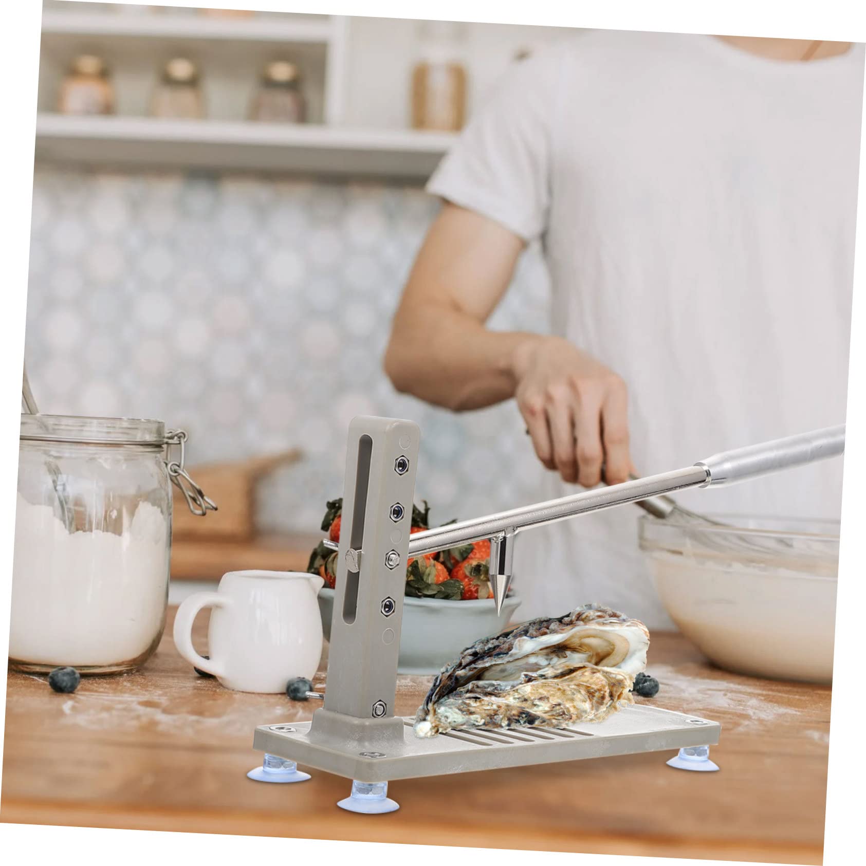 BESTYASH Hierro y PP Abridor de Ostras Multifuncional para Cocina