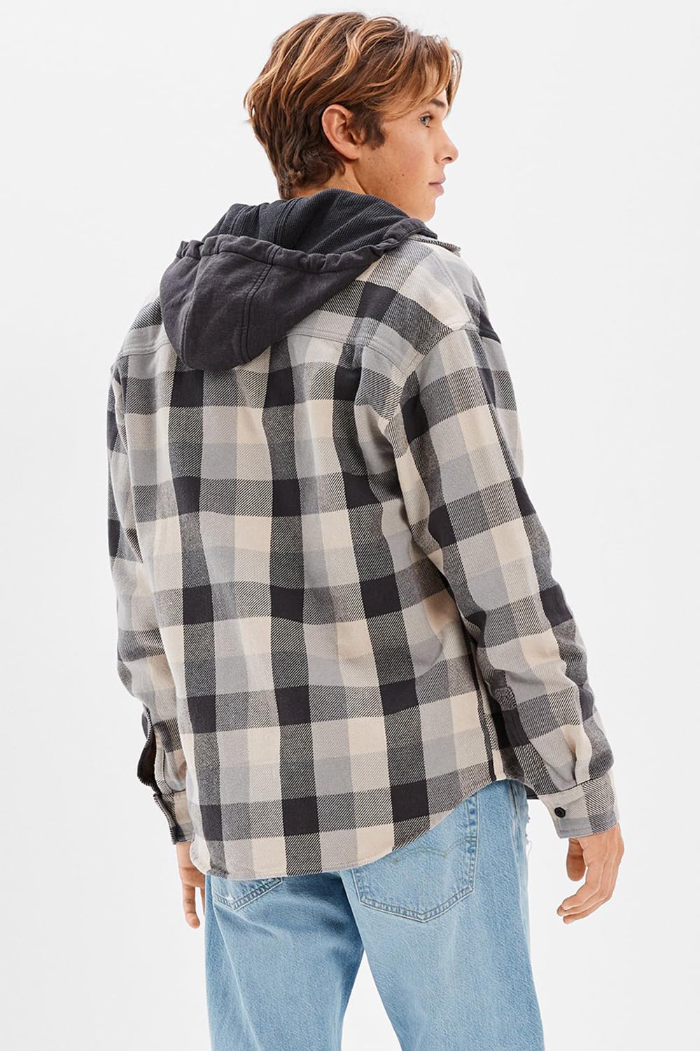 American Eagle Koszula męska w kratkę Regular Fit
