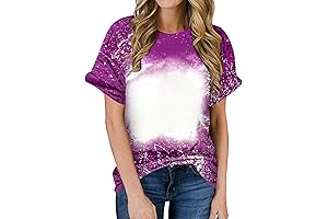 Bleach-Ready Purple T-Shirt for Women: Unleash Your Dressy Casual Style
