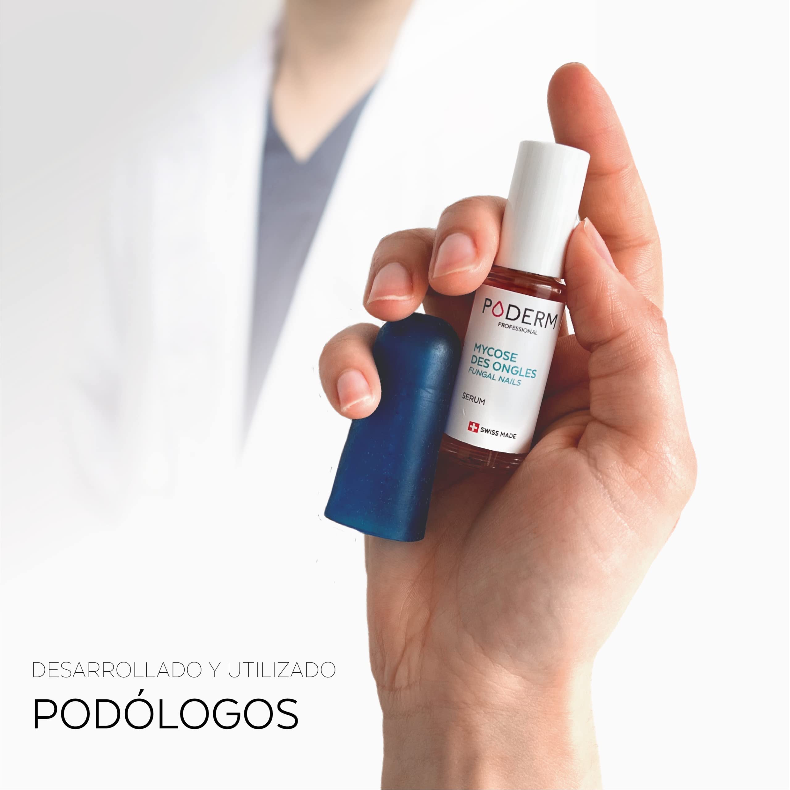 PODERM – HONGOS UÑAS PIES TRATAMIENTO PROFESIONAL DE NOCHE INTENSIVO 2 en 1 – Elimina la micosis | VEGANO | pies/manos | Fácil y rápido | Swiss Made