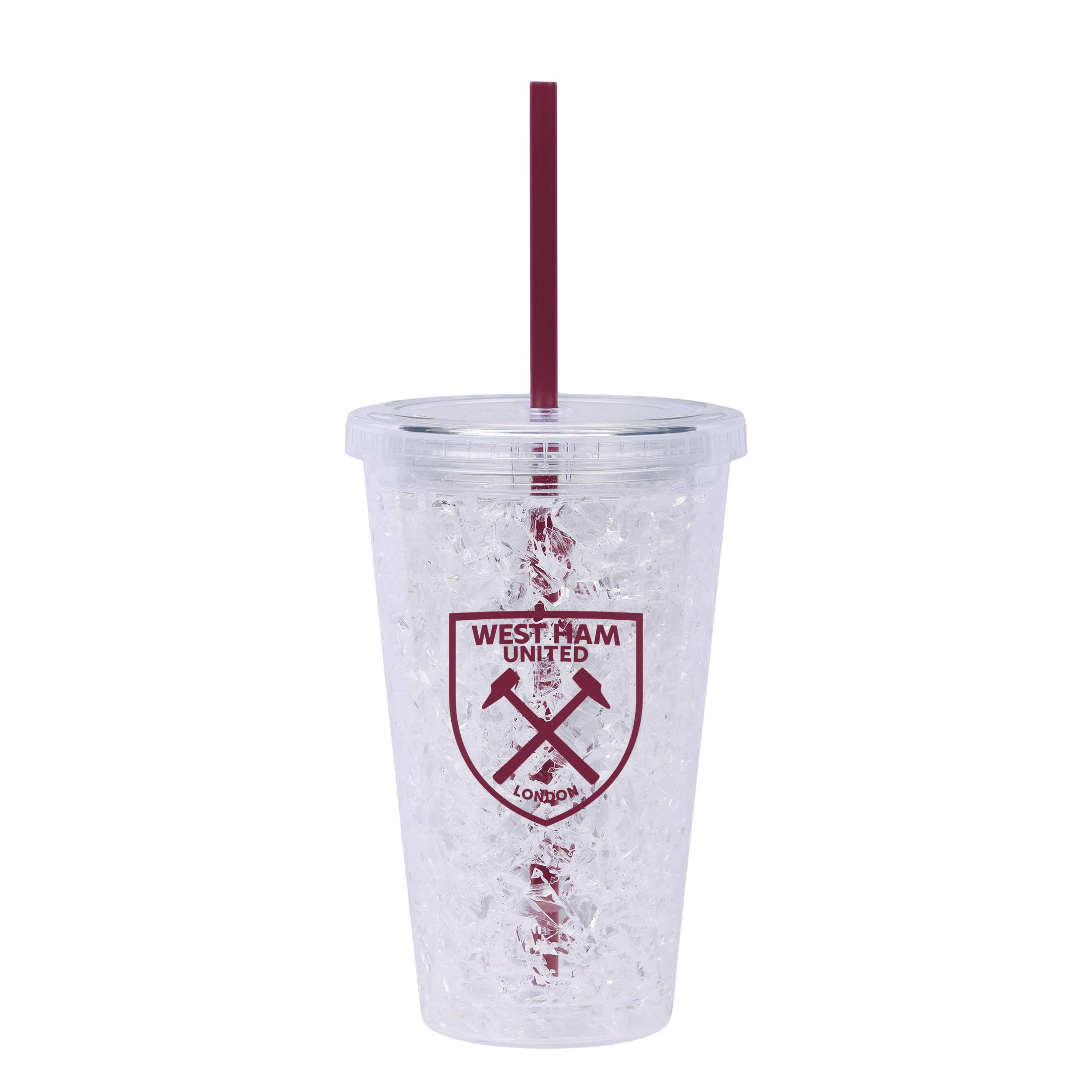 FOCO Officially Licensed Football Freezer Tumbler with Straw | 450ml (West Ham United FC)