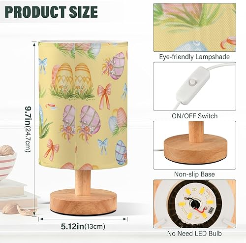 Miniatura 3 de Coloridos huevos de Pascua Lámparas de dormitorio Lámpara de mesa pequeña Lámpara de moda para niños Pasillo Mesita de noche