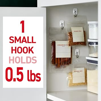 Command Small Wire Toggle Hooks, 16 Hooks and 24 Strips, Damage-Free Hanging Wall Hook with Adhesive, No Tools Required, Great for Home, Kitchen, and Office Organization, Holds up to 0.5 lb