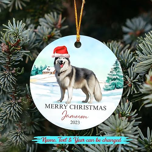 Miniatura 118 de Adorno personalizado para árbol de Navidad de perro Chow Chow, regalo único de Navidad negro para los amantes de los perros Adorno negro Chow Chow