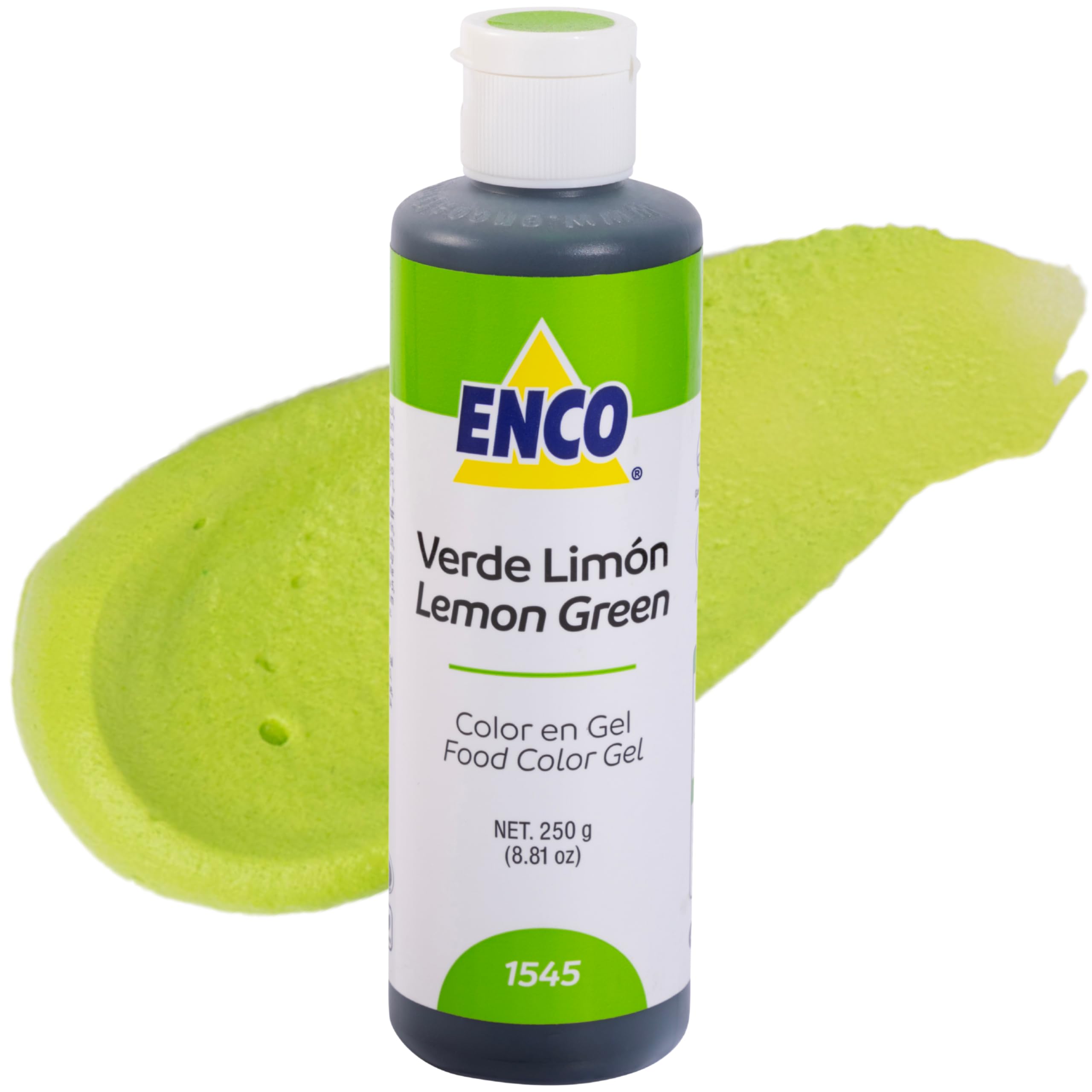ENCO Food Coloring Gel Lime Green 8.8 oz (250g) Concentrated, Vegan