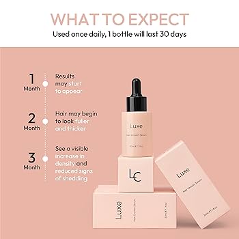 Amazon.com : Luxe Cosmetics Hair Growth Serum (30ml
