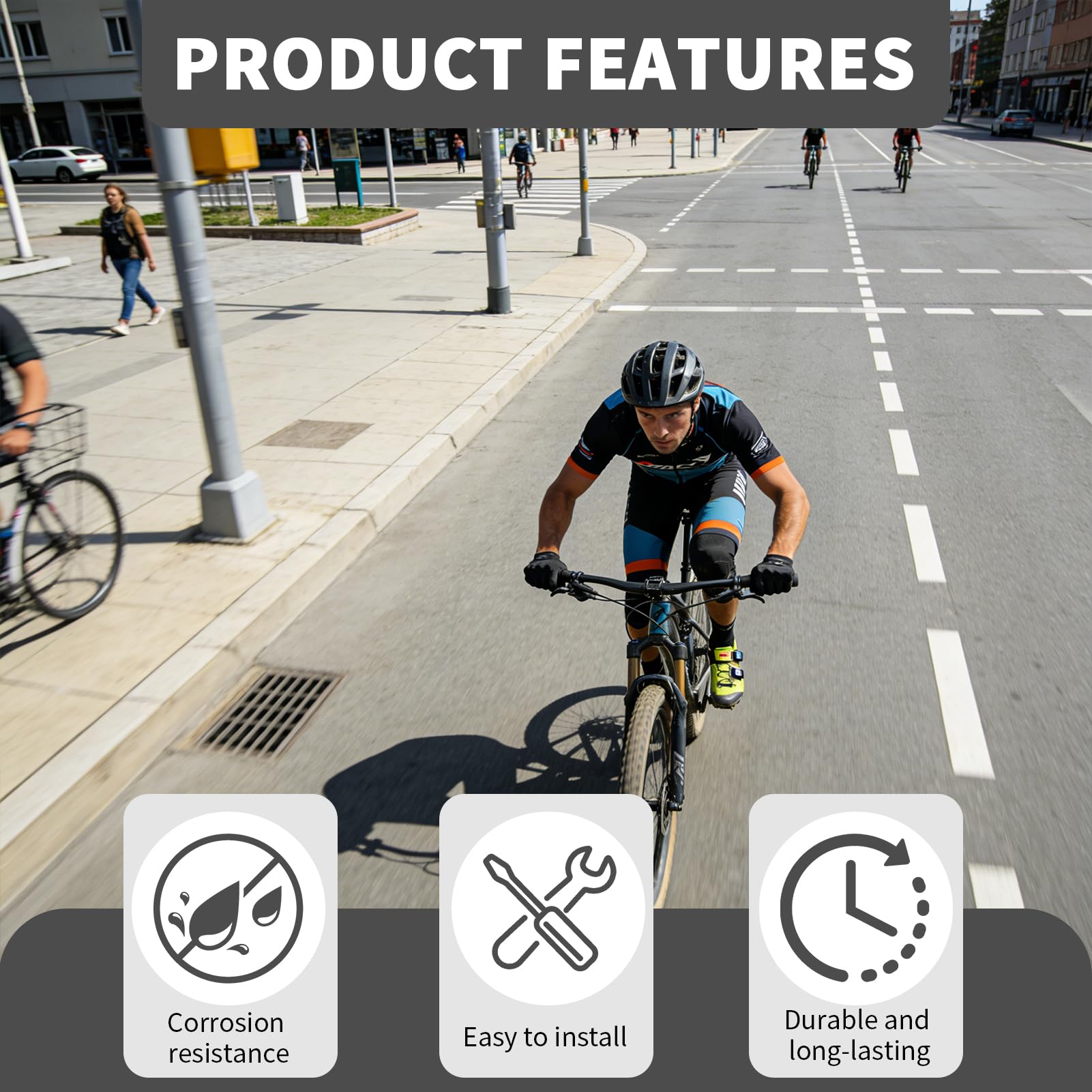 Zapatas para bicicleta compatibles con Shimano SPD SH51, tacos SPD con placas antideslizantes, adecuadas para zapatos de ciclismo de montaña, con llave de apriete, fijación de 2 agujeros