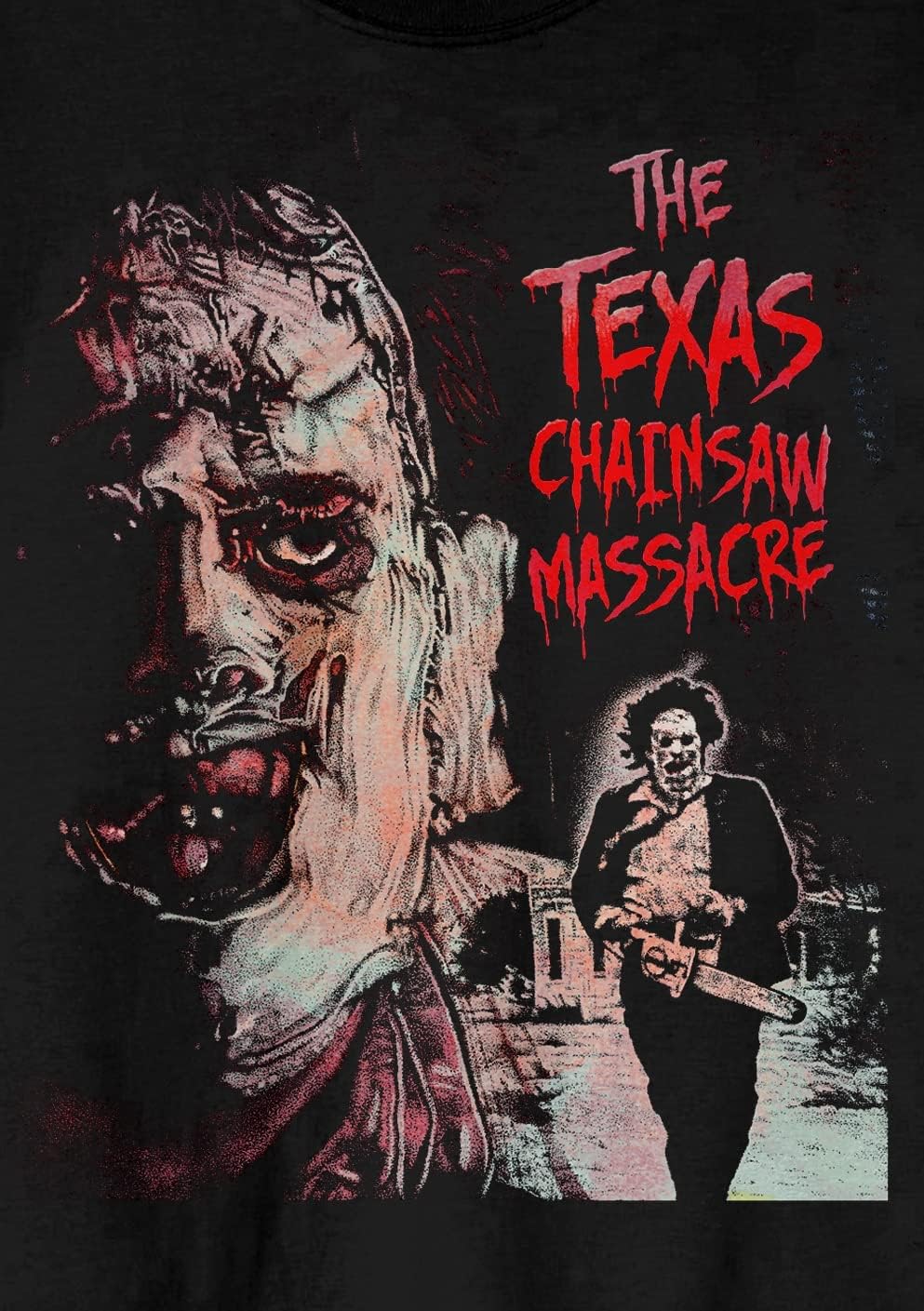 Bioworld Texas Chainsaw Massacre Leatherface Men's Black Short Sleeve Crew Neck Tee