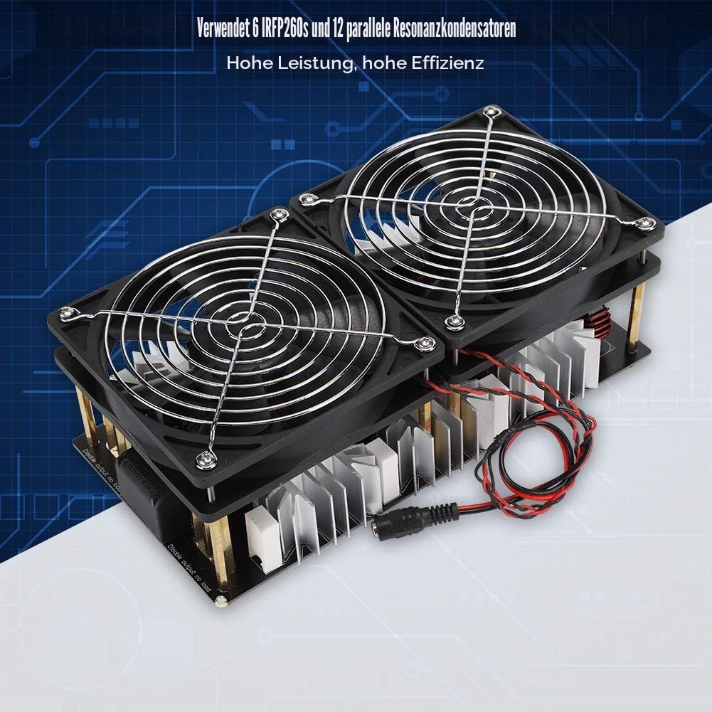 Induktionsheizung Borad für Heimwerker, 12V-48V 2500W Heizplatte Hochfrequenz-Induktionsheizmodul Flyback-Treiber, Niederspannungs-Induktionsheizmodul