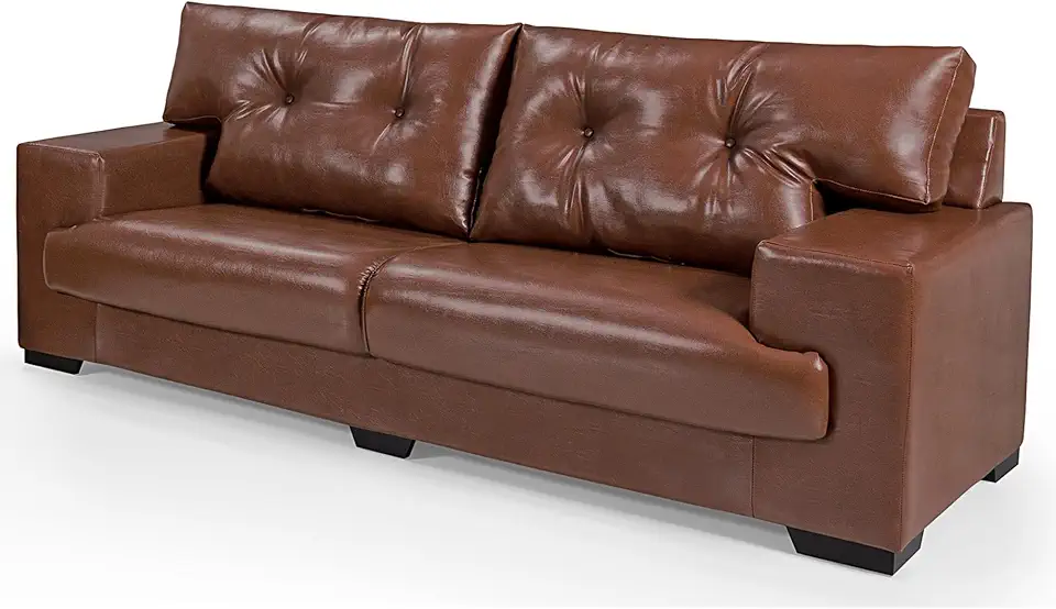 Sofá Julia 3 Lugares Courissimo Pinhão 849 Confort