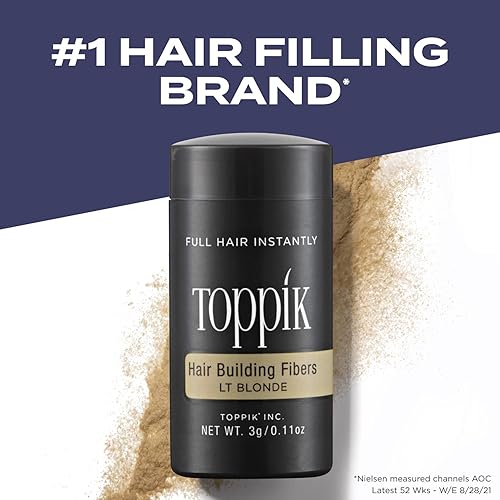Miniatura 53 de Toppik Hair Building Fibers, Fill In Fine or Thinning Hair Instantly Thicker, Fuller Looking Hair 9 Shades,4 size options