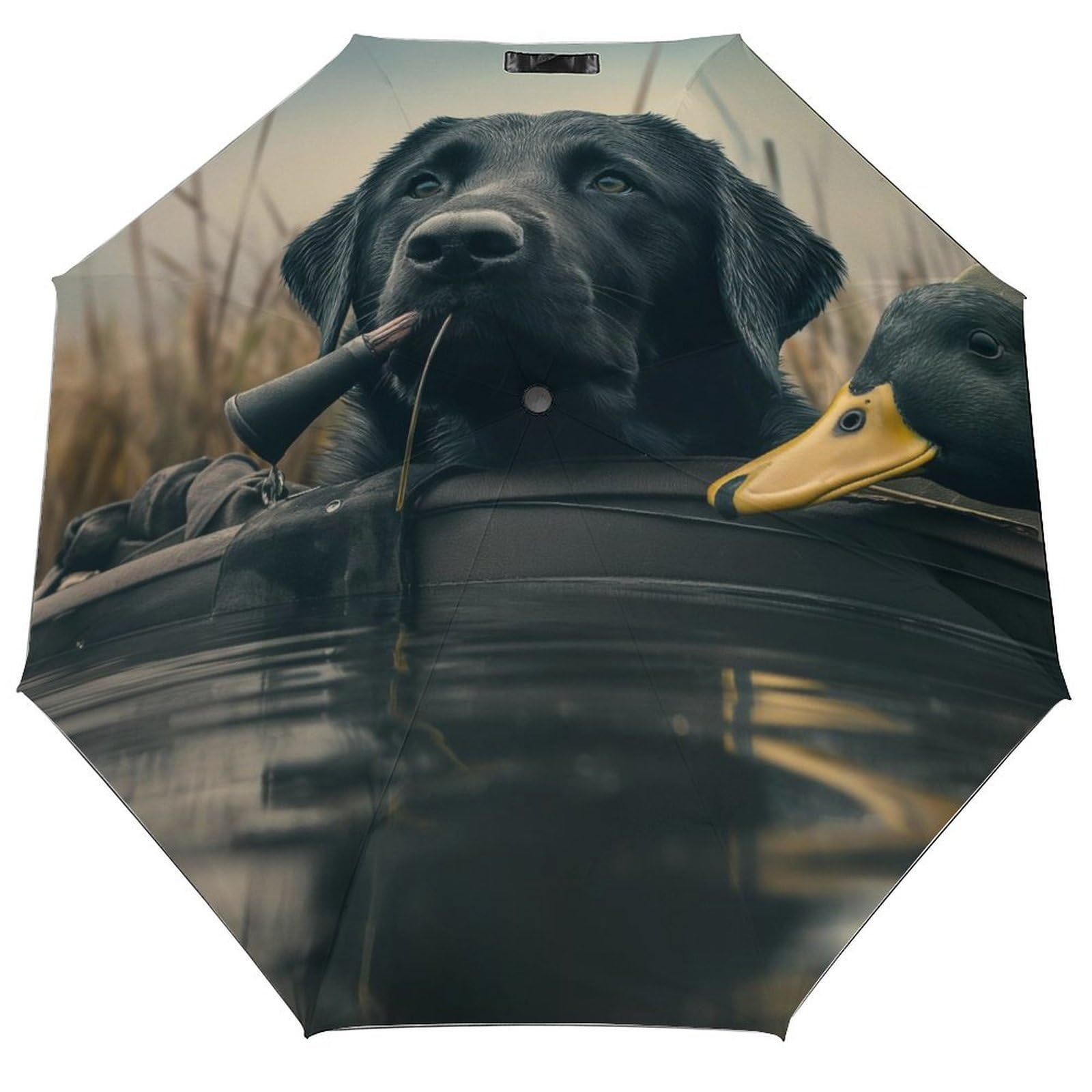 Mrwqc Multi29 Auto Umbrella Labrador Dog 3 Fold Automatic Umbrellas Uv Sunscreen Umbrellas