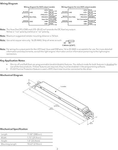 Miniatura 6 de OSRAM 57433 Optotronic 30W 120277V AC 5060Hz Conductor regulable de corriente constante LED OTi 30120-2771A0 DIM-1 L G2