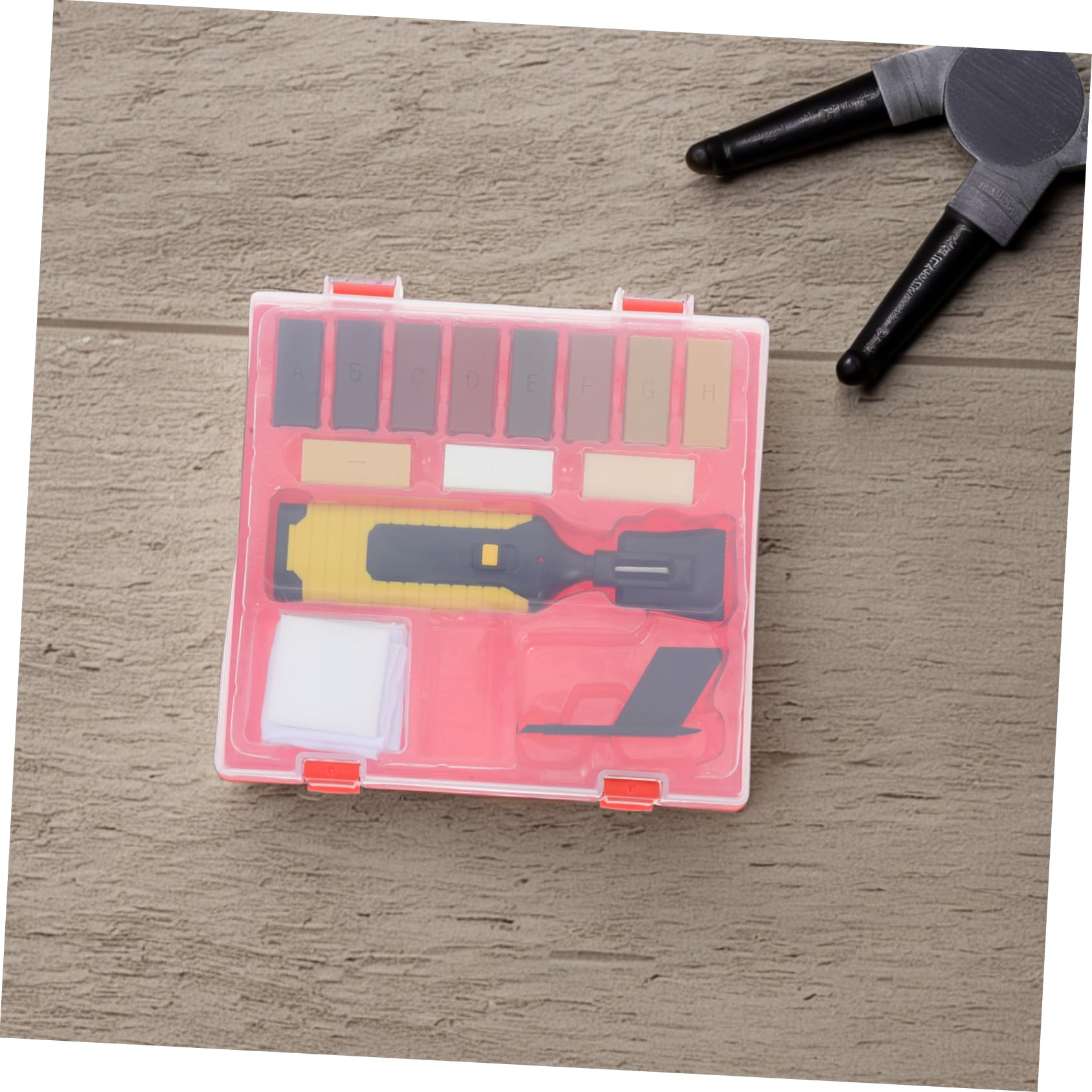 VILLCASE Kit de Réparation pour Parquet et Sols en Bois Franc, Efface-rayures, Répare les Imperfections et Trous, Facile à Utiliser au Bureau