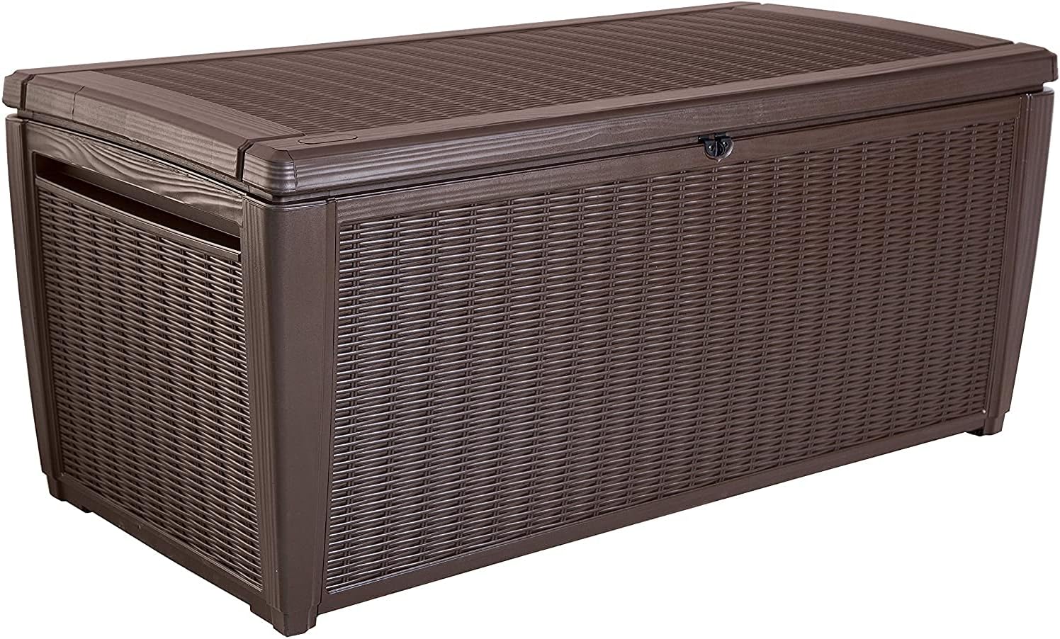 Keter Jumbo Sumatra Style Rattan Garden Chest Storage Bin XL 511 Litre